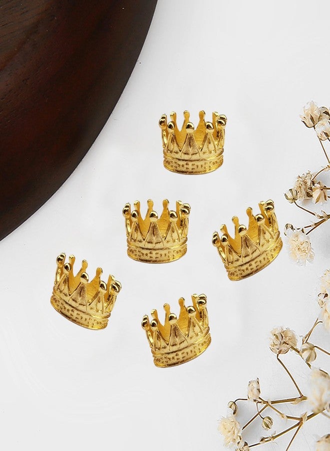 TTFdacai 4Pcs Mini Alloy Crown 1/12 Scale Metal Doll Crown Tiny Miniature Crown for Handicrafts, Miniatures, Doll Headwear Accessories - Image 5